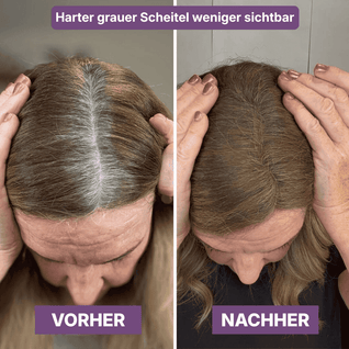 Hair Rich™ Ansatzpuder für graue Ansätze, Scheitel & Haarlinie