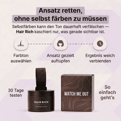 Hair Rich™ - 30 Sekunden Ansatz-Reset für graue Ansätze