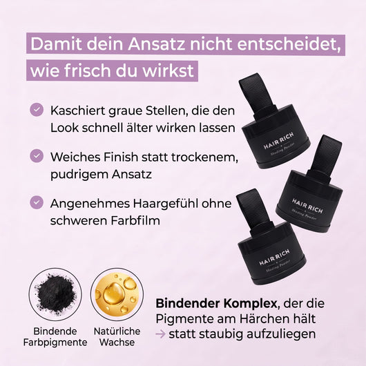 Hair Rich™ - 30 Sekunden Ansatz-Reset für graue Ansätze